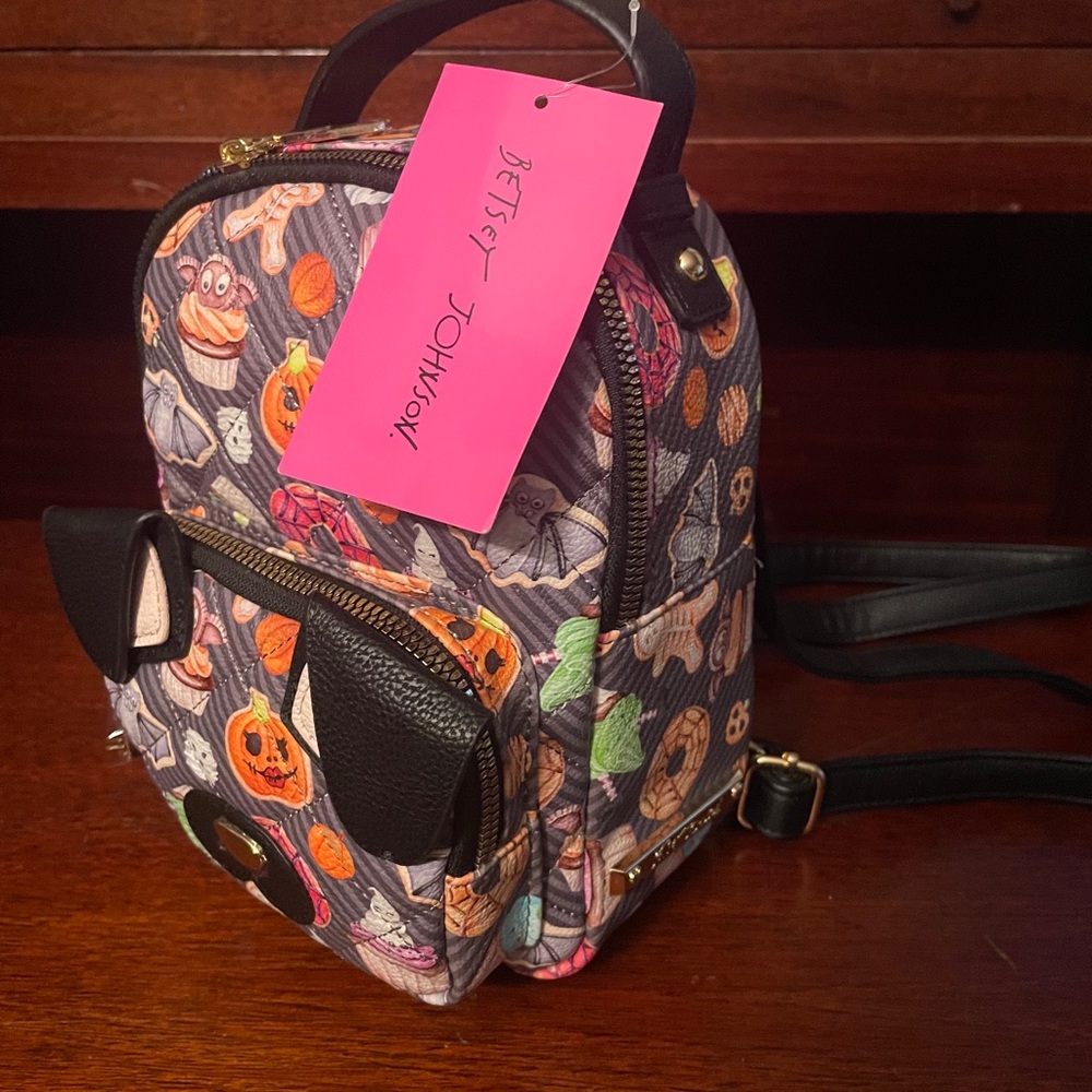 New with tag Betsy Johnson Halloween mini Backpack.